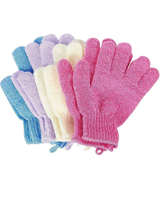 Exfoliating gloves